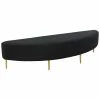 TOV Furniture Bianca Velvet King Bench Home Accent Chairs