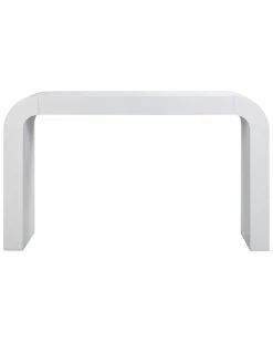 TOV Hump White Console Table Home TV Stands & Consoles