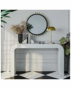 TOV Hump White Console Table Home TV Stands & Consoles -TOV Shop 3050798842 RLLZ 4