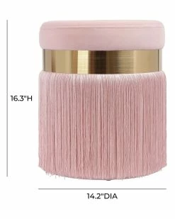 TOV Melody Tasseled Ottoman Home Ottomans & Poufs -TOV Shop 3050798848 RLLZ 3