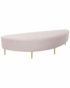 TOV Furniture Bianca Velvet Queen Bench Home Accent Chairs