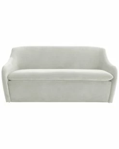 TOV Furniture Cellia Velvet Loveseat Home Sofas & Sectionals