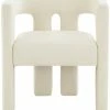 TOV Sloane Cream Velvet Chair Home Accent Chairs