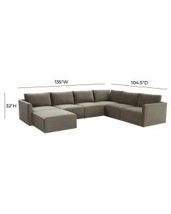 TOV Furniture Willow Large Modular Chaise Sectional Home Sofas & Sectionals -TOV Shop 3050819231 RLLZ 5