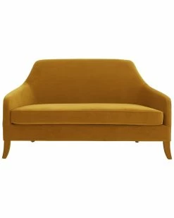 TOV Furniture Neveah Velvet Loveseat Home Sofas & Sectionals