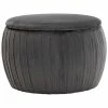 TOV Furniture Fleur Velvet Storage Ottoman Home Ottomans & Poufs