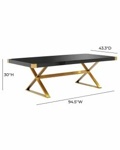 TOV Adeline Black Lacquer Dining Table Home Dining Tables -TOV Shop 3050825442 RLLZ 3
