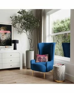 TOV Furniture Ethan Velvet Tall Chair Home Accent Chairs -TOV Shop 3050834996 RLLZ 2