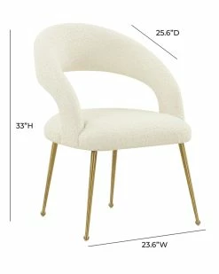 TOV Rocco Boucle Dining Chair Home Dining Chairs & Stools -TOV Shop 3050835348 RLLZ 3