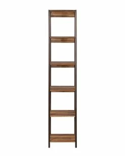TOV Furniture Bushwick Wooden Narrow Bookcase Home Bookcases & Shelving
