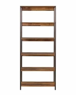 TOV Furniture Bushwick Wooden Bookcase Home Bookcases & Shelving