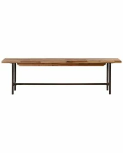 TOV Furniture Bushwick Wooden Bench Home Nightstands