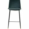 TOV Evora Green Velvet Counter Stool (Set Of 2) Home Dining Chairs & Stools