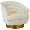 TOV Furniture Canyon Velvet Swivel Chair Home Accent Chairs