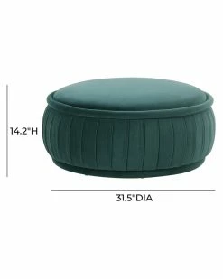 TOV Furniture Rylee Velvet Ottoman Home Ottomans & Poufs -TOV Shop 3050854094 RLLZ 3
