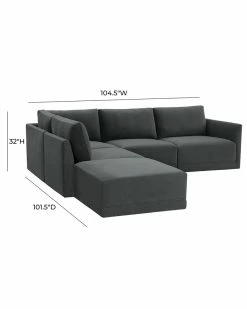 TOV Furniture Willow Modular LAF Sectional Home Sofas & Sectionals -TOV Shop 3050868799 RLLZ 4