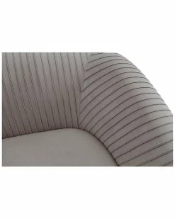 TOV Yara Pleated Grey Velvet Loveseat Home Sofas & Sectionals -TOV Shop 3050882226 RLLZ 3