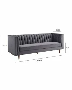TOV Furniture Sebastian Velvet Sofa Home Sofas & Sectionals -TOV Shop 3050894255 RLLZ 4