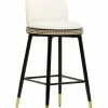 TOV Furniture Harley Velvet Bar Stool Home Dining Chairs & Stools