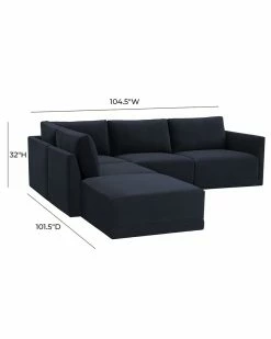 TOV Furniture Willow Modular Sectional Home Sofas & Sectionals -TOV Shop 3050902150 RLLZ 5