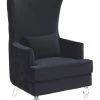 TOV Aubree Tall Chair With Acrylic Legs Home Accent Chairs