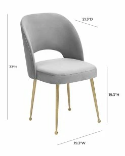 TOV Furniture Swell Velvet Chair Home Accent Chairs -TOV Shop 3050912530 RLLZ 3