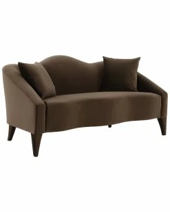 TOV Furniture Naya Velvet Loveseat Home Sofas & Sectionals