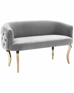 TOV Furniture Adina Velvet Loveseat Home Sofas & Sectionals
