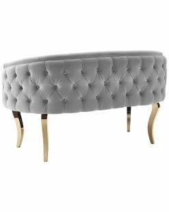 TOV Furniture Adina Velvet Loveseat Home Sofas & Sectionals -TOV Shop 3050920919 RLLZ 4