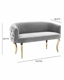TOV Furniture Adina Velvet Loveseat Home Sofas & Sectionals -TOV Shop 3050920919 RLLZ 5