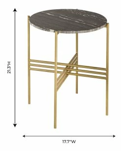 TOV Furniture Cress Side Table Home End & Side Tables -TOV Shop 3050928495 RLLZ 3