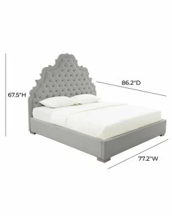 TOV Furniture Carolina Velvet Bed Home Beds & Headboards -TOV Shop 3050933026 RLLZ 4