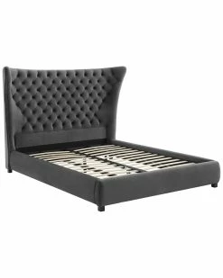 TOV Furniture Sassy Velvet Bed Home Beds & Headboards