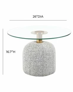 TOV Furniture Suki Boucle Coffee Table Home Coffee Tables -TOV Shop 3050962501 RLLZ 3