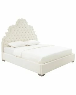 TOV Furniture Carolina Velvet Bed Home Beds & Headboards