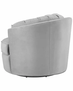 TOV Furniture Eloise Velvet Swivel Chair Home Accent Chairs -TOV Shop 3050984340 RLLZ 4