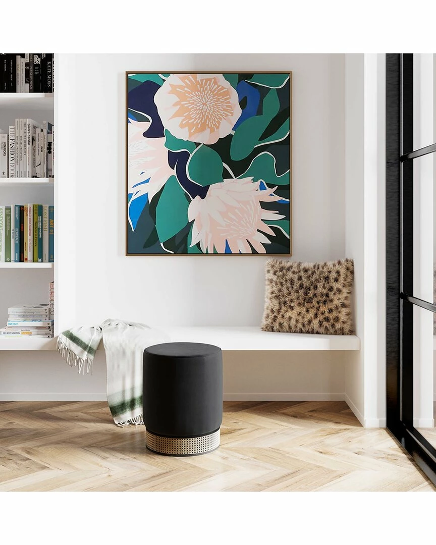 TOV Ivy Velvet Ottoman Home Ottomans & Poufs 2 TOV Ivy Velvet Ottoman Home Ottomans & Poufs - Image 2