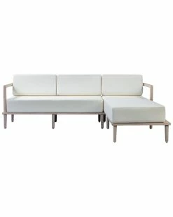 TOV Emerson Cream Right Outdoor Sectional Home Seating