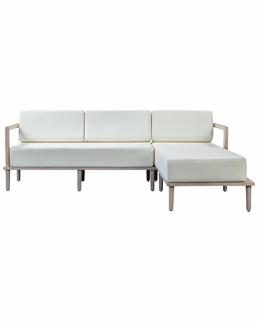 TOV Emerson Cream Right Outdoor Sectional Home Seating 1 TOV Emerson Cream Right Outdoor Sectional Home Seating