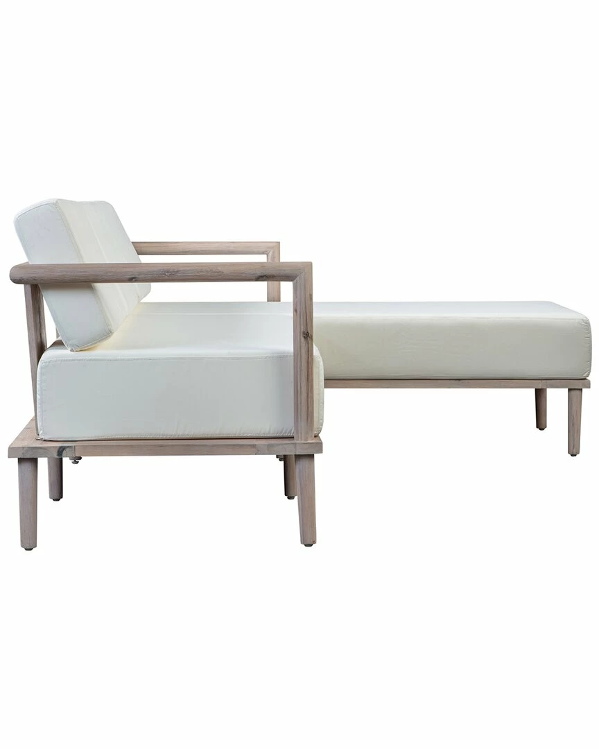 TOV Emerson Cream Right Outdoor Sectional Home Seating 3 TOV Emerson Cream Right Outdoor Sectional Home Seating - Image 3