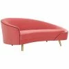TOV Cleopatra Hot Pink Velvet Sofa Home Seating