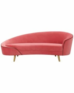 TOV Cleopatra Hot Pink Velvet Sofa Home Seating -TOV Shop 3070446668 RLLZ 3