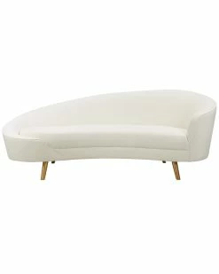 TOV Cleopatra Cream Velvet Sofa Home Sofas & Sectionals -TOV Shop 3070446669 RLLZ 3