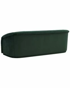 TOV Yara Pleated Forest Green Velvet Sofa Home Seating -TOV Shop 3070446671 RLLZ 4