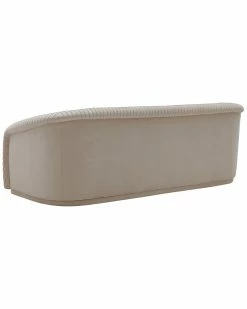 TOV Yara Pleated Beige Velvet Sofa Home Sofas & Sectionals -TOV Shop 3070446672 RLLZ 3