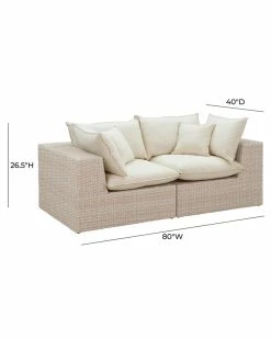 TOV Furniture Cali Outdoor Modular Loveseat Home Seating -TOV Shop 3070518874 RLLZ 3