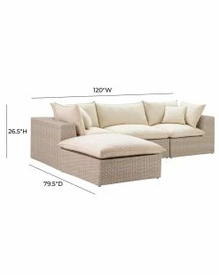 TOV Furniture Cali Outdoor Modular Sectional Home Seating -TOV Shop 3070518877 RLLZ 3